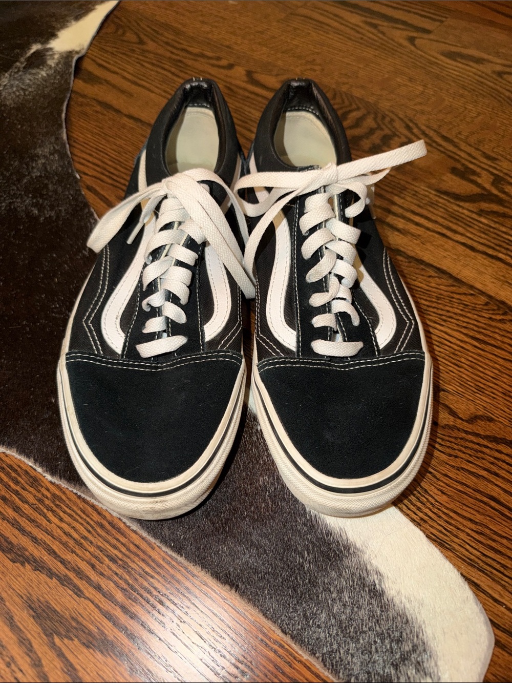 Vans Classic Black and White Low-Top Sneakers